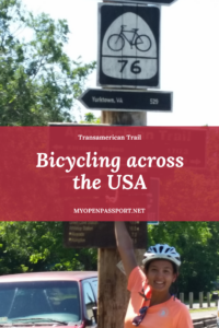 Bicycling across america pin