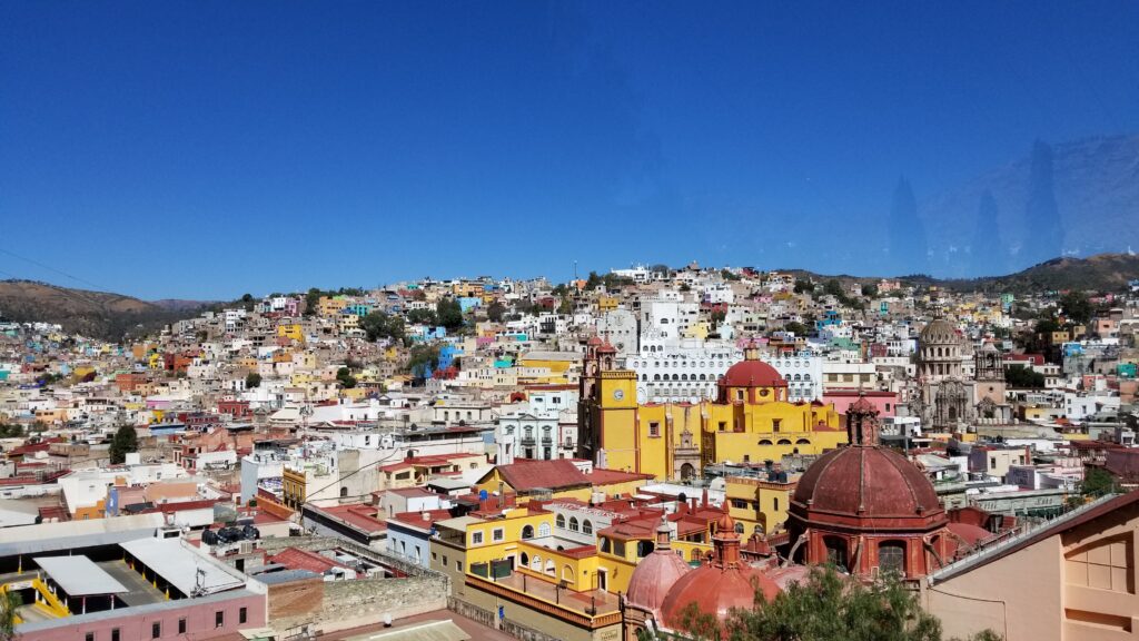 Downtown Guanajuato from above