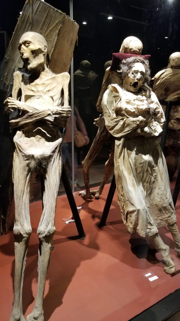 Mommies in a museum in Guanajuato