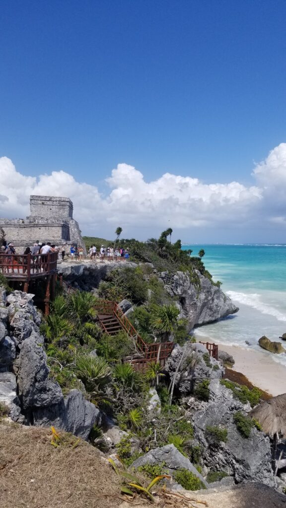 Tulum ruins in one of the places to visit in Mexico